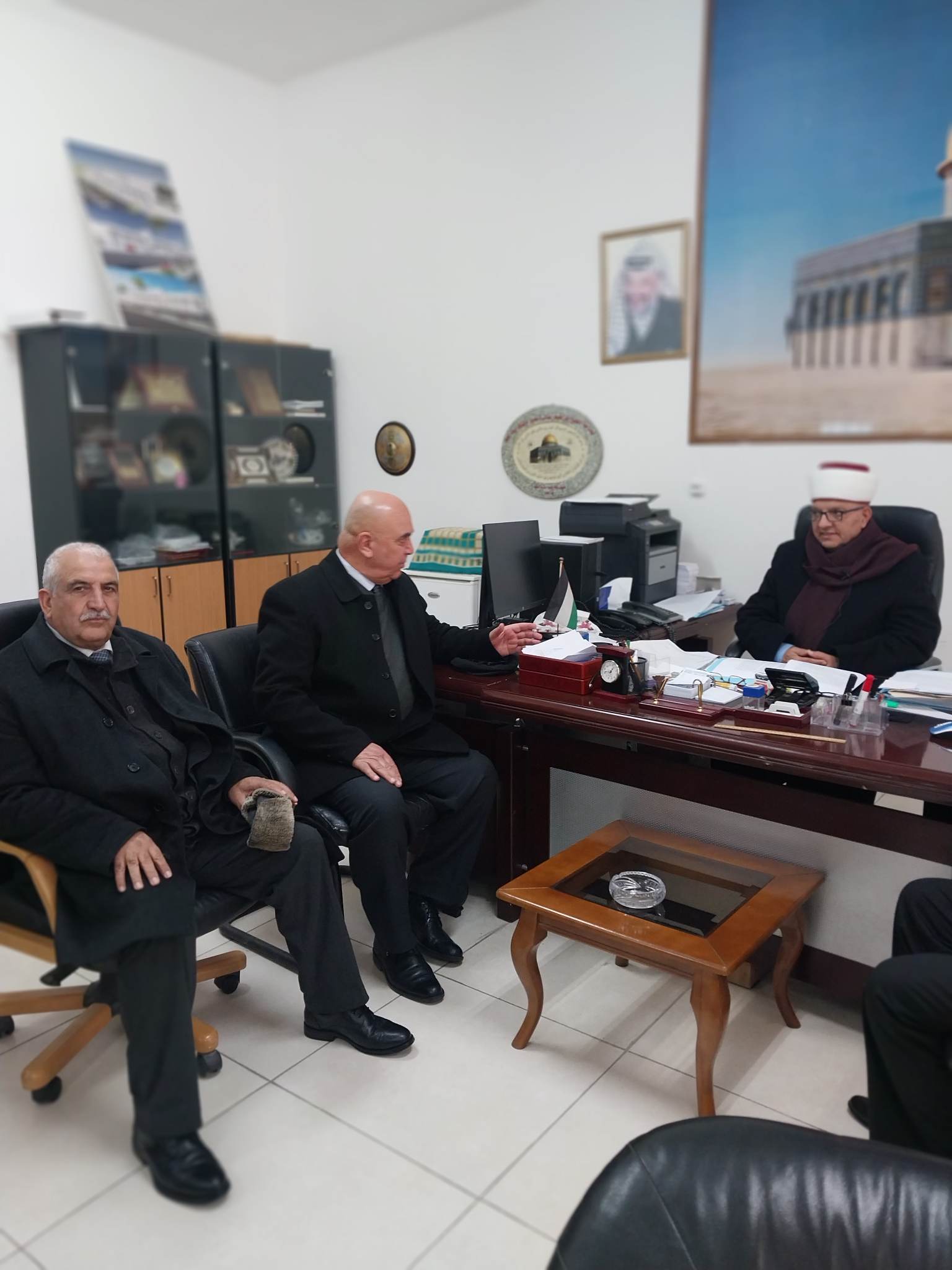 الأستاذ حسان طهبوب يستقبل سماحة وزير الأوقاف والشؤون الدينية